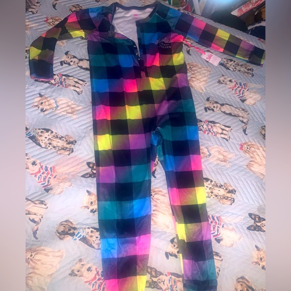 Justice Onesie Plaid Cozy Size 14 , warm and perfect for any time of year - Picture 4 of 15